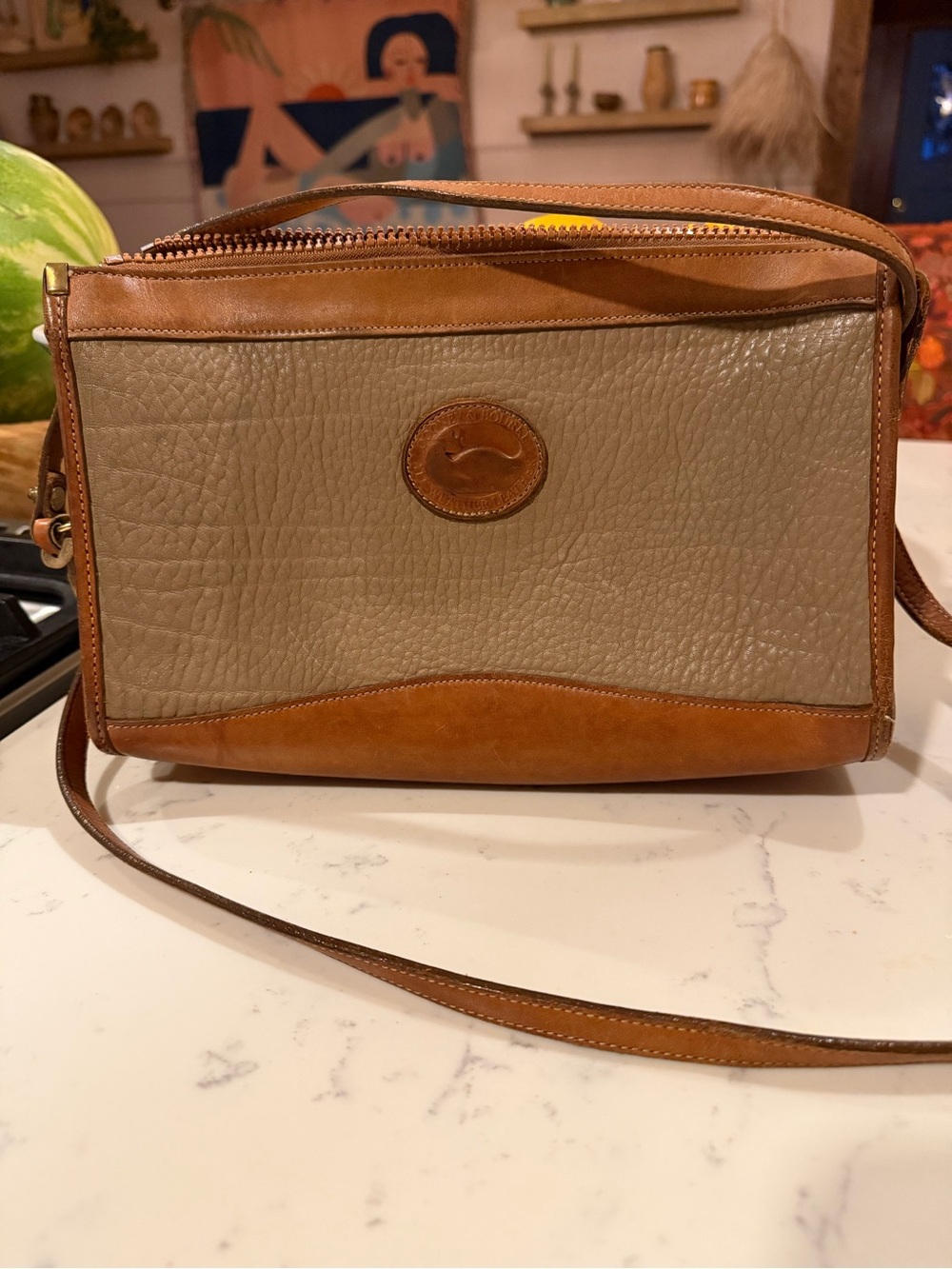 Vintage Dooney & Bourke All-Weather Leather crossbody bag